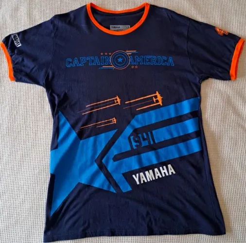 Camiseta Marvel Yamaha Captain America