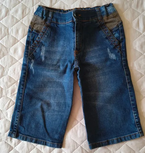 Bermuda jeans infantil Carinhoso 8