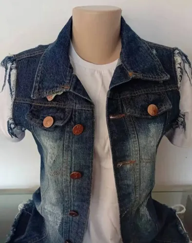 Jaqueta jeans feminina