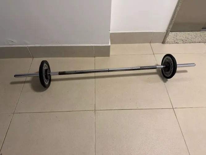 Barra montada Technogym 15kg