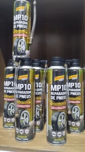 Reparador de pneus Mundial prime! Veda e enche ao mesmo tempo.