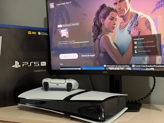 Playstation 5 Pro com nota