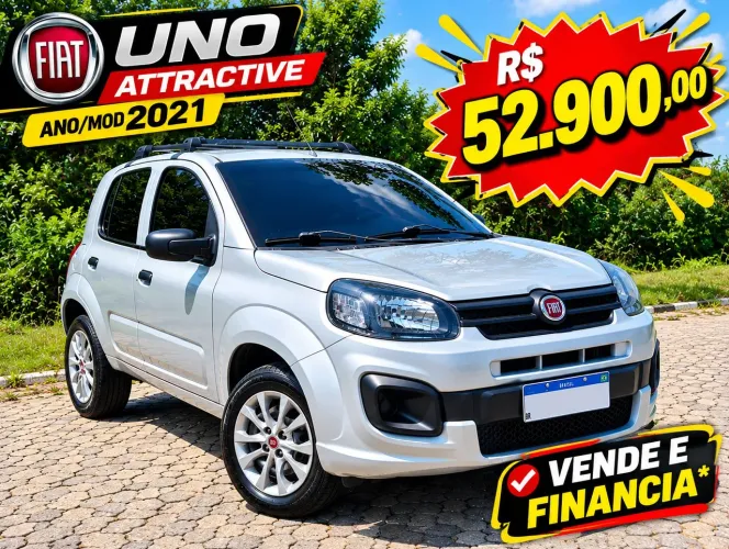 Fiat Uno Attractive 1.0 EVO Fire Flex 8V 5P 2021