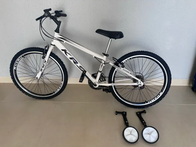 Bicicleta Aro 24 Rebaixada Alumínio 18v V-brake Krs 