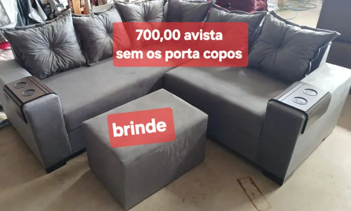 SOFÁ NOVO SOFÁ NOVO SOFÁ NOVO SOFÁ NOVO SOFÁ NOVO APARTI DE 700,00 AVISTA E PUFF BRINDE .