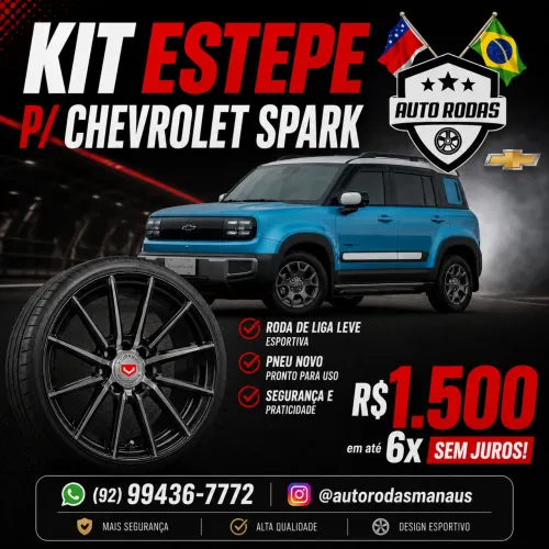KIT RODA ESTEPE P/ CHEVROLET SPARK