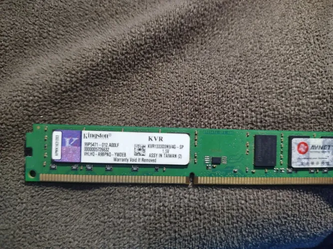 Memória ram DDR3 4gb 1333mhz kingston