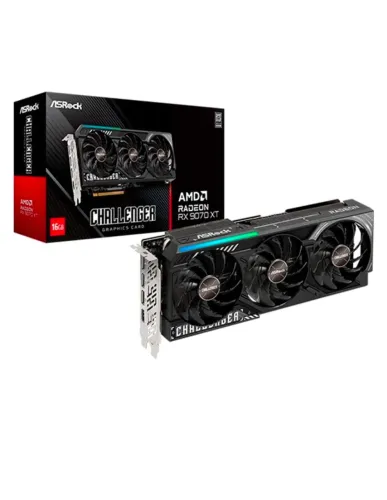 Placa de Vídeo RX 9070 XT 16GB ASRock Challenger Radeon AMD Gamer