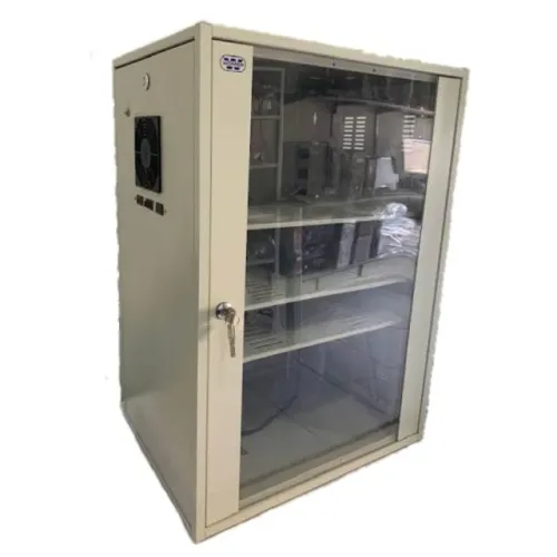 RACK 16U COMPLETO COM 3 PRATELEIRAS + COOLER E CHAVES