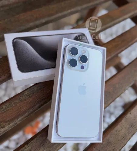IPhone 15 pro 128gb branco completo