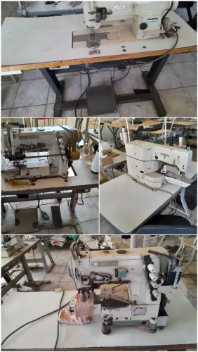 Vendo confecção de lingerie 8 máquinas costura,  prateleiras, cesta ,suporte tecido 