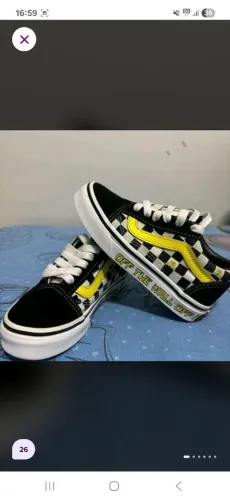 Tênis vans bob esponja tamanho 26