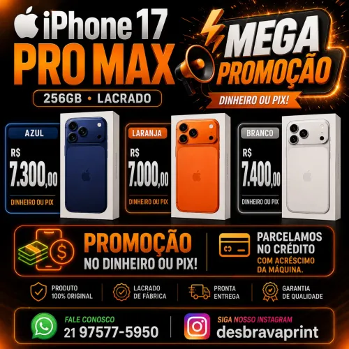 iPhone 17 pro max 256gb lacrado