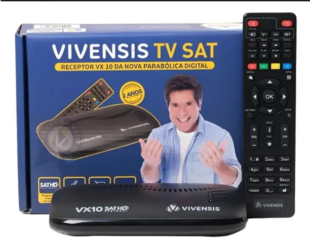 Receptor Digital Tv Satélite Vivensis 5g Parabólica Rural