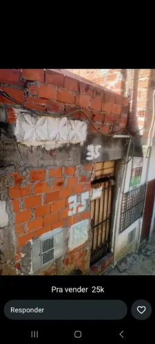 Casa com 2 comodos e 1 banheiro laje batida com estrutura para 3 andar  quero 25 mil