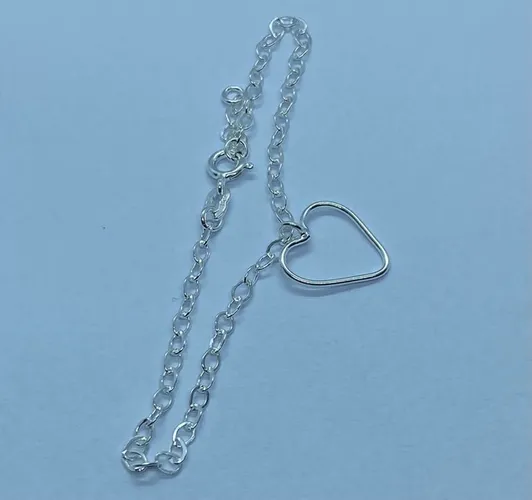 Pulseira Coração Prata 925
