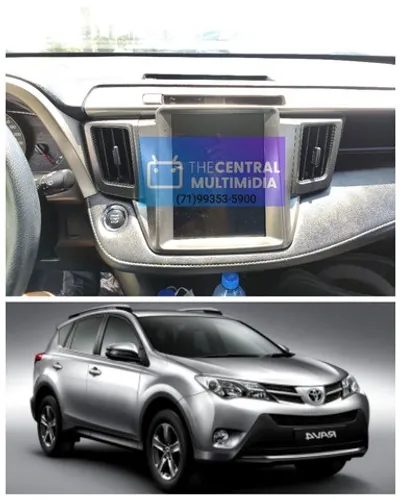 Central multimídia Toyota Rav4 2014 tesla