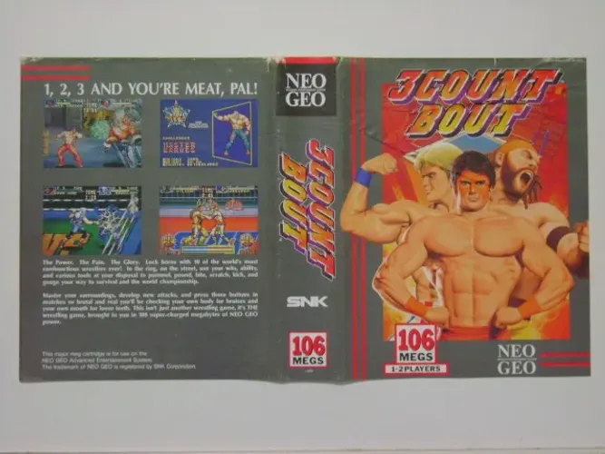 Encarte 3 Count Bout Original Americano Neo-geo Aes!