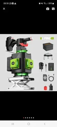 Nivel a laser a bateria e controle remoto