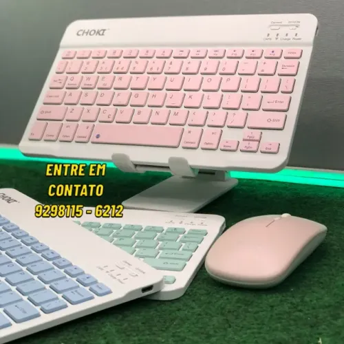 Kit Teclado e Mouse Bluetooth Sem Fio - Entregamos 9h ás 23h