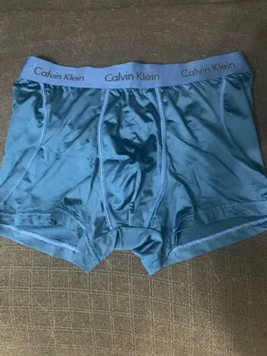 Cueca Calvin Klein original boxer lycra azul tamanho M