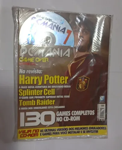 Revista Game Over Pc Mania Nº 7 Harry Potter Tomb Raider + CD ( Lacrada )