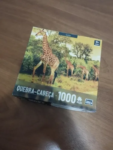 Quebra-cabeça Girafas (1000 peças) + Bônus - Game Office/Toyster