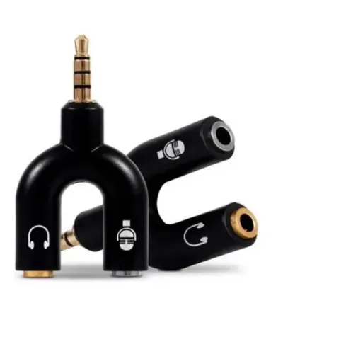 Adaptador Knup P3 Fone e microfone
