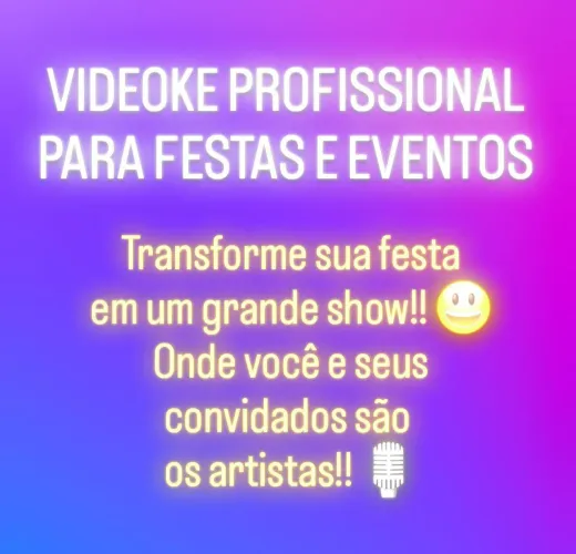 Videokê Profissional para Festas e Eventos - Transforme sua festa em um grande show!!
