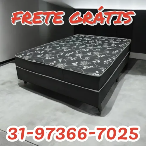 CAMA CASAL D33 BOX / IMPERDÍVEL / ENTREGA GRÁTIS 