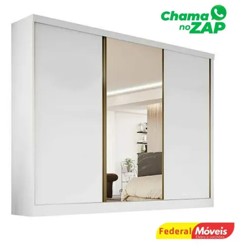 Guarda Roupa com 3 Portas Novo Fazemos Entrega 