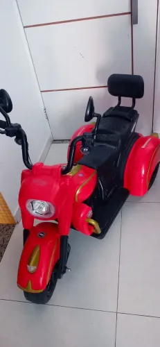 Moto Elétrica 12v Grande Infantil Vermelha