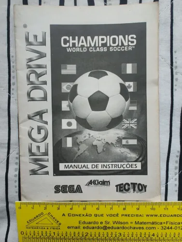 Manual Champions World Class Soccer originalMega Drive