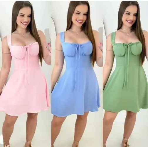 Vestidos tecido (ATACADO)