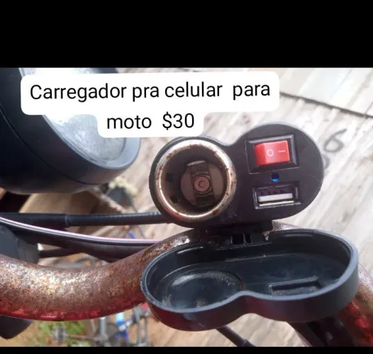 Carregador de celular para moto 