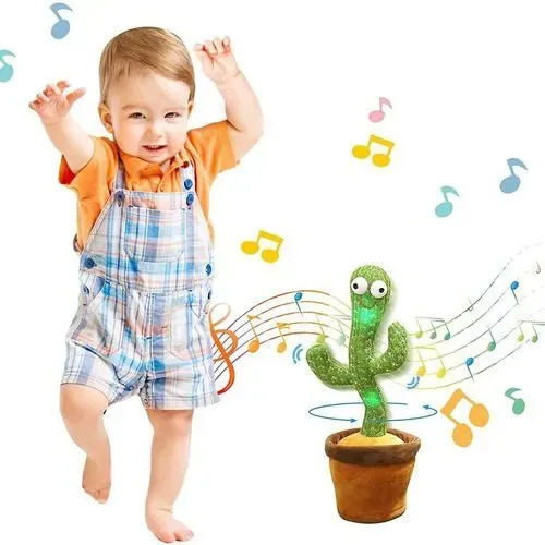  Cacto Dançante e Falante - Repete Grava Pisca, Brinquedo Toca Músicas