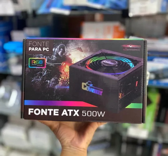 Fonte para Pc 500W RGB - Entrega a domicílio 
