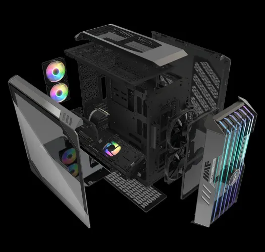 Gabinete Gamer HAF - Design Moderno e Iluminação RGB