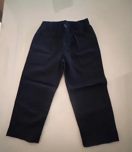 Calça social infantil azul marinho seis anos