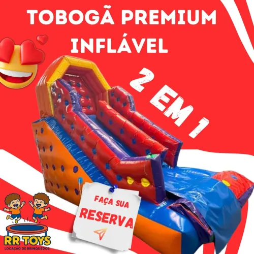 Tobogã Premium Inflável 2x1