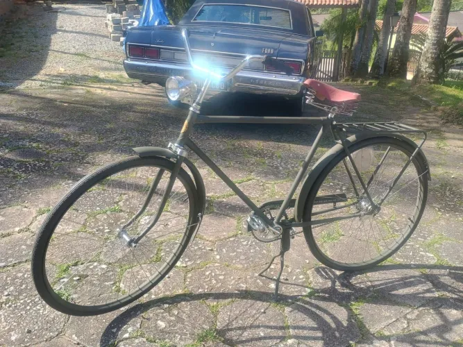 Bicicleta Antiga Monark pós guerra militar raridade restaurada confira....