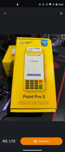 Máquina de cartão do Mercado pago 