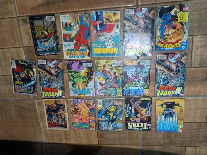 Lote de gibi Marvel 16 unidades