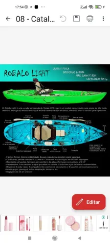 Caiaque Robalo Light - Individual - Novo