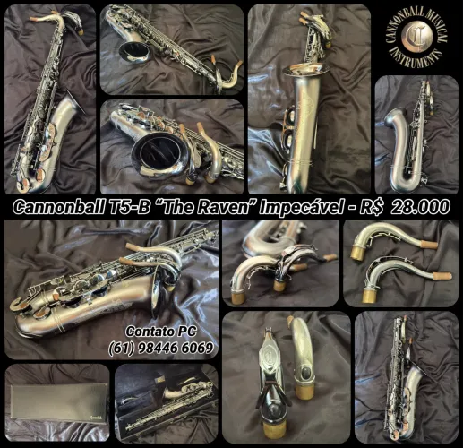 Sax Tenor Cannonball T5-B ?The Raven? - Impecável!