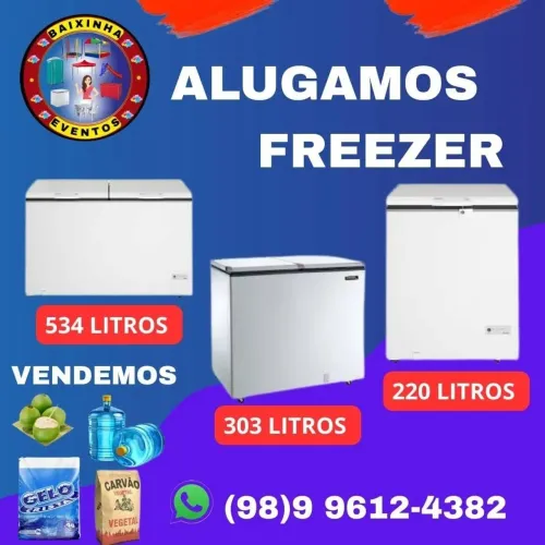 Alugamos freezer todos os tamanhos