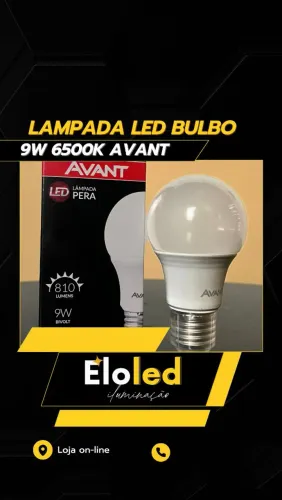 Lâmpada LED Bulbo 9W 6500K Avant