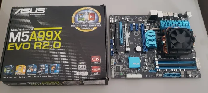 Kit Placa mãe Asus + Processador Amd + Cooler