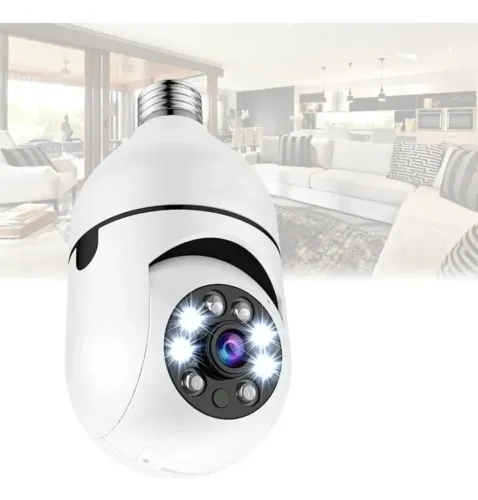 Câmera de Segurança Lâmpada Full HD 360°