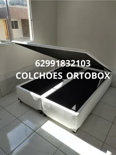 Cama Box baú casal bi partido medida 138x188x41